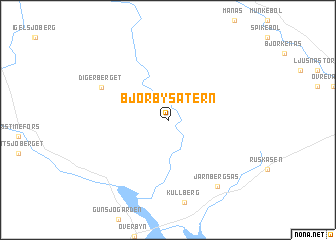 map of Björbysätern