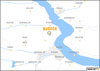 map of Bjørge