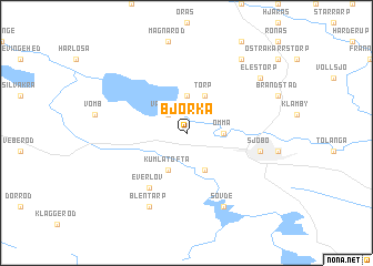 map of Björka