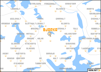 map of Björka