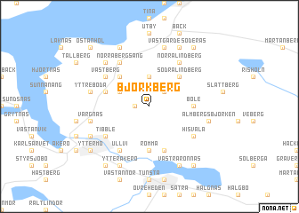 map of Björkberg