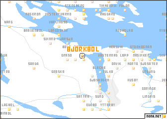 map of Björkbol