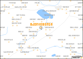 map of Björkeberga