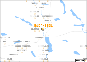 map of Björkebol