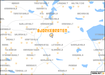 map of Björkebråten