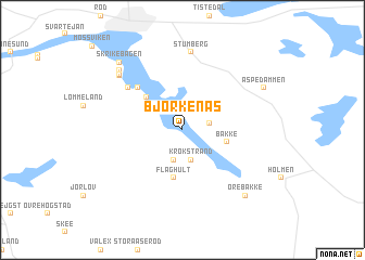 map of Björkenäs