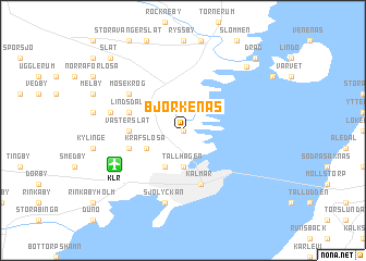 map of Björkenäs