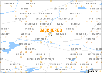 map of Björkered