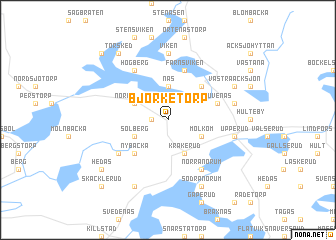 map of Björketorp