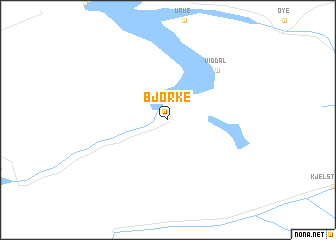 map of Bjørke