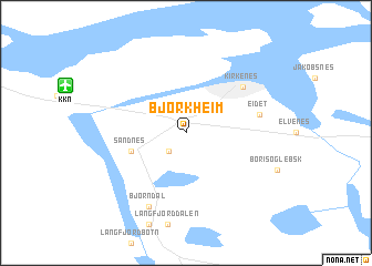 map of Bjørkheim