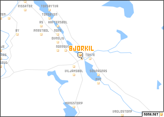 map of Björkil