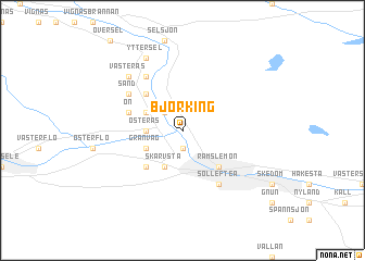 map of Björking