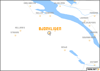 map of Björkliden
