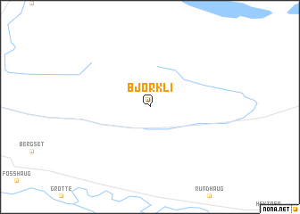 map of Bjørkli