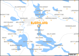 map of Björklund