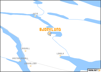 map of Björklund