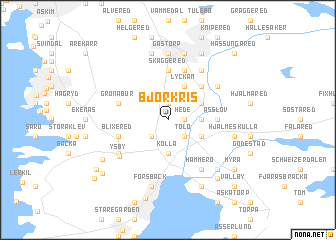 map of Björkris