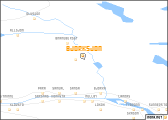 map of Björksjön