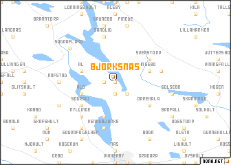 map of Björksnäs