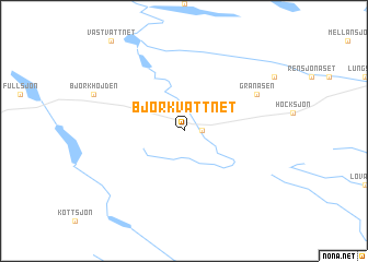 map of Björkvattnet