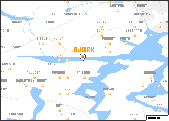 map of Björk