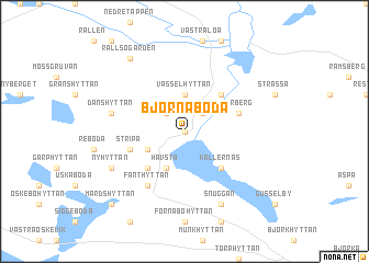 map of Björnaboda