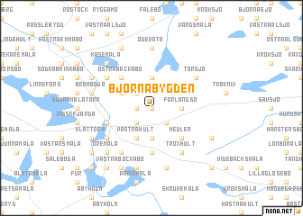 map of Björnabygden