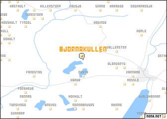 map of Björnakullen