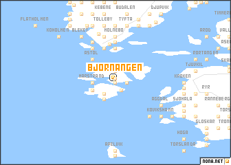 map of Björnängen