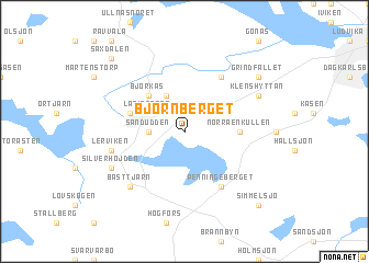 map of Björnberget