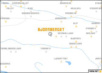 map of Björnberget