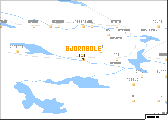 map of Björnböle
