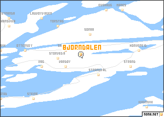 map of Bjørndalen