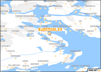 map of Björndalen