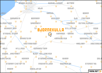 map of Björnekulla