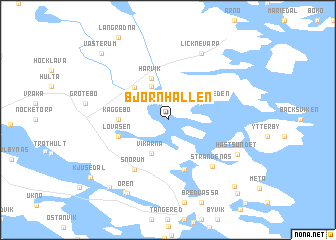 map of Björnhällen