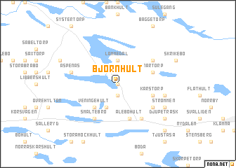 map of Björnhult