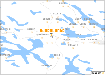 map of Björnlunda