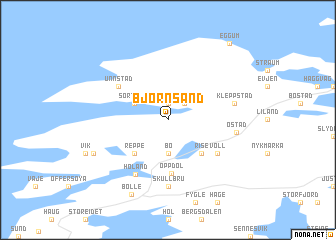 map of Bjørnsand