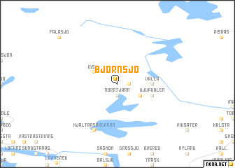 map of Björnsjö