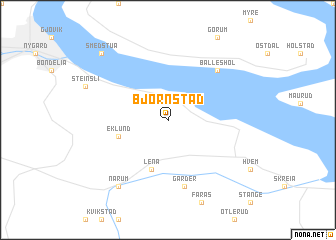 map of Bjørnstad