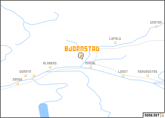 map of Bjørnstad