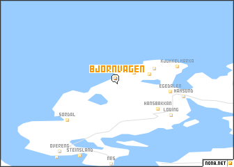 map of Bjørnvågen