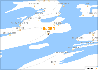 map of Bjørn