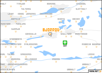 map of Björröd