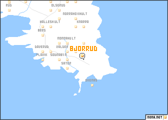 map of Björrud