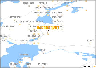 map of Björsarvet