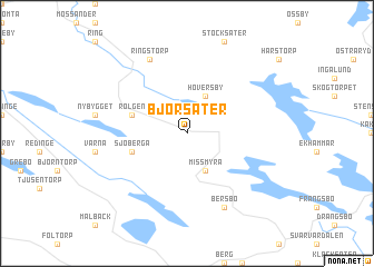 map of Björsäter