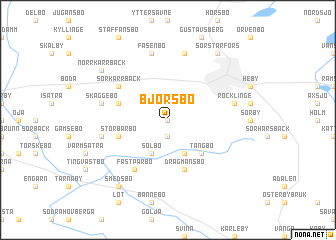 map of Björsbo